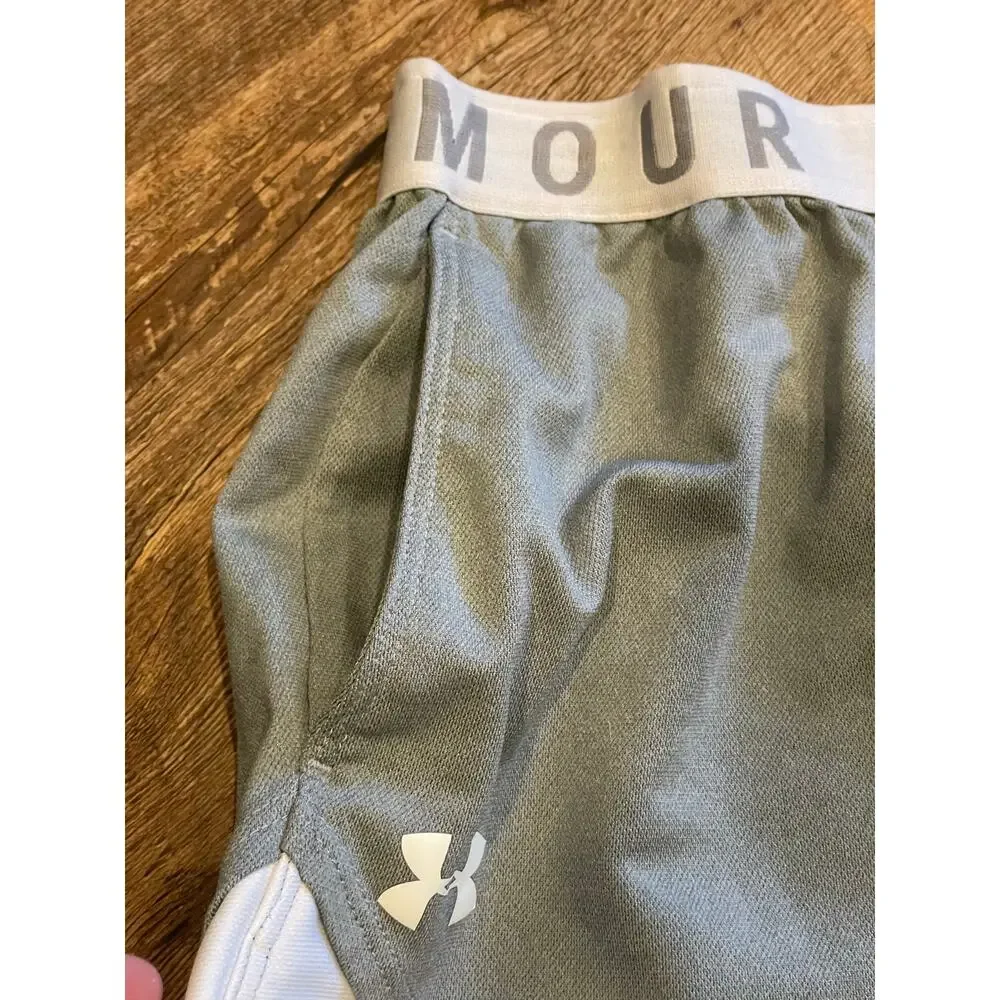 Under Armour ladies Play up 3.0 Gym Short  XS gray/white pockets - Picture 9 of 11